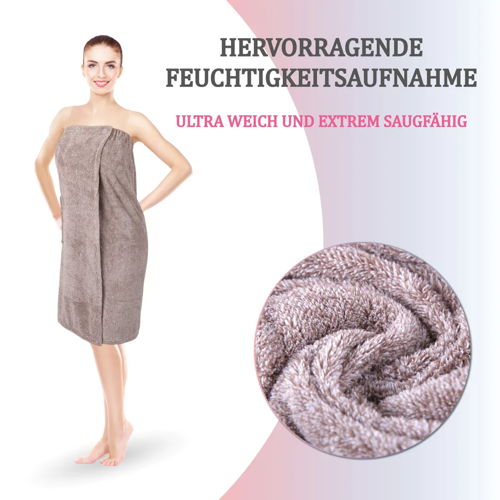 Jokisa Kilt Da Sauna Da Donna, Asciugamano Da Sauna Con Bottoni, In