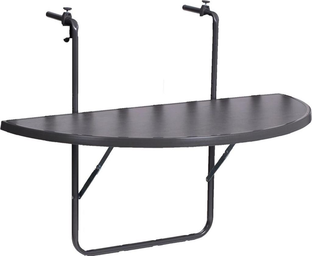 Balkonhngetisch 100 x 50 cm anthrazit Gestell aus Stahl in Produktbild 