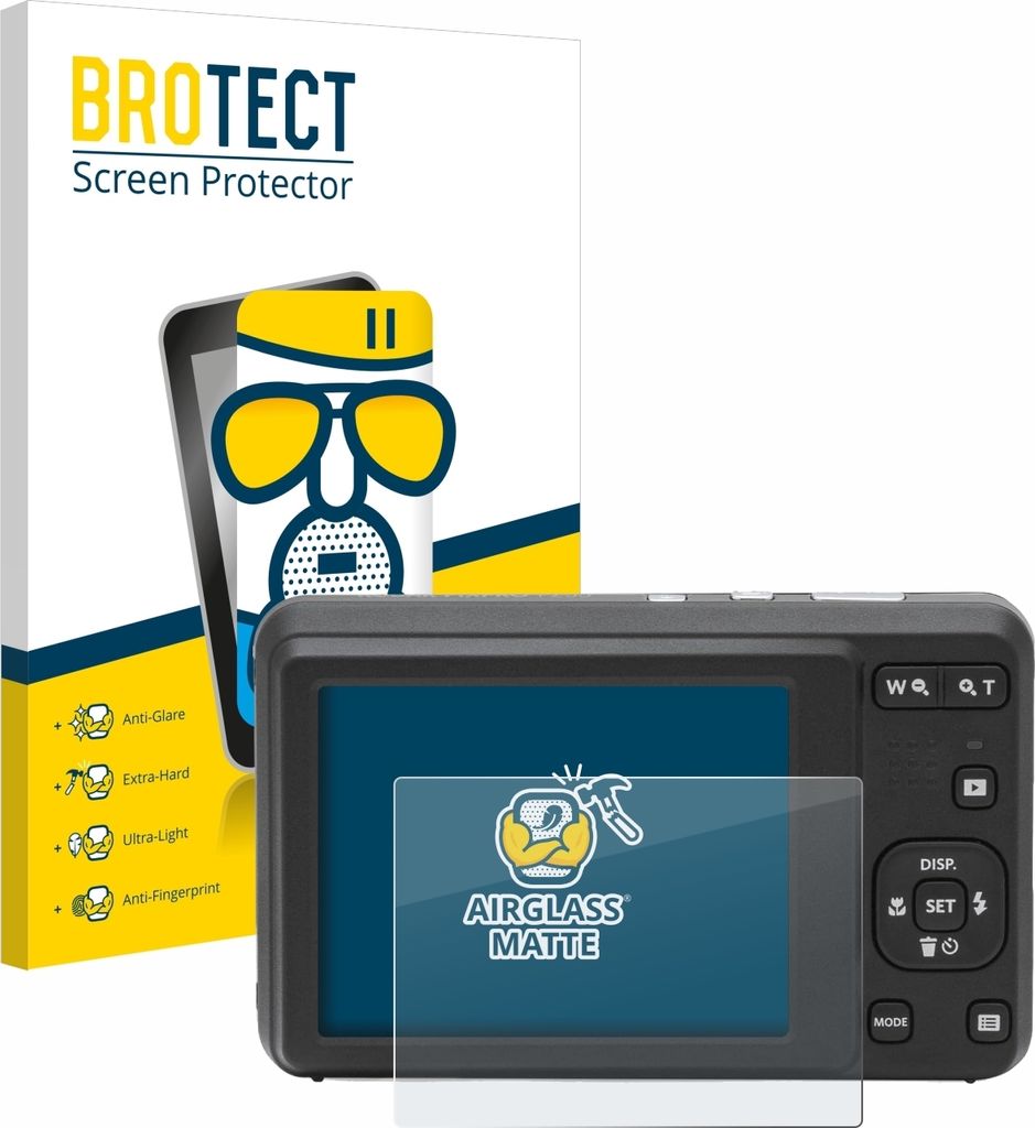 BROTECT Entspiegelungs Schutzglas für Kodak Pixpro FZ55 Schutzfolie Panzer Folie Glas Display Schutz matt