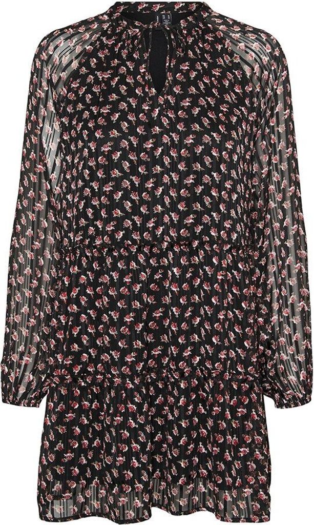 Vero Moda Sofia Langarmkleid Schwarz L Frau Schwarz L