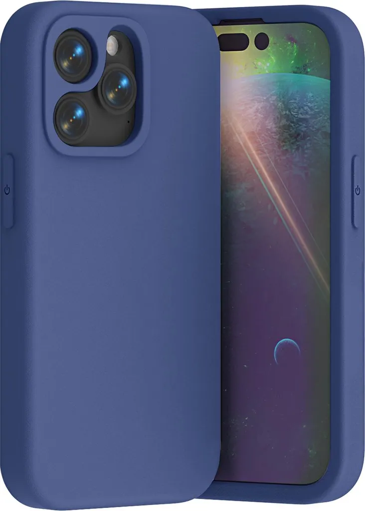 Cover Leggera iPhone 15 Pro Max Blu Scuro - Antiurto in EVA Morbida
