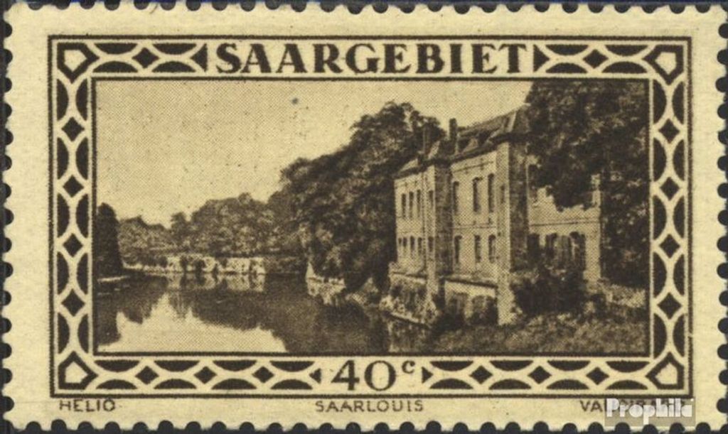 Briefmarken Saarland 1926 Mi 113 mit Falz Landschaftsbilder (V)