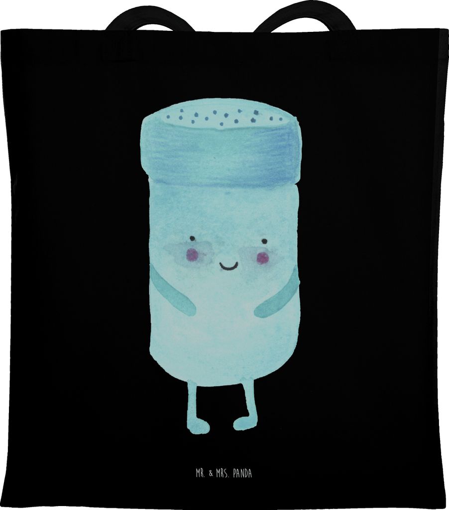 Mr. & Mrs. Panda Einkaufstüte Beste Freunde Salz - Schwarz - Geschenk, Tote Bag, Fehlende Keywords, Shopping Tasche, Lustige Sprüche, Beutel, Jut...