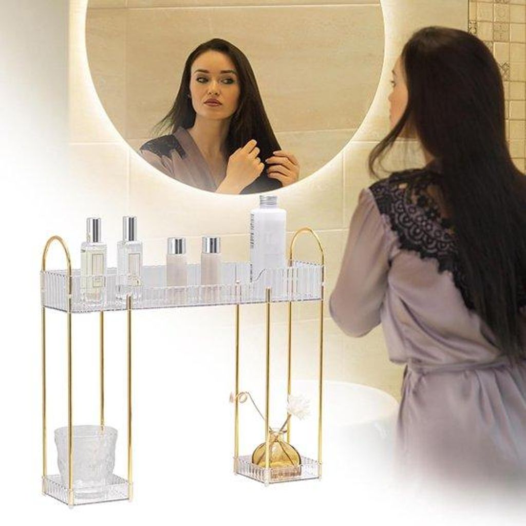 Badezimmeregal, Dusche, Organizer, transparent, über der Armatur