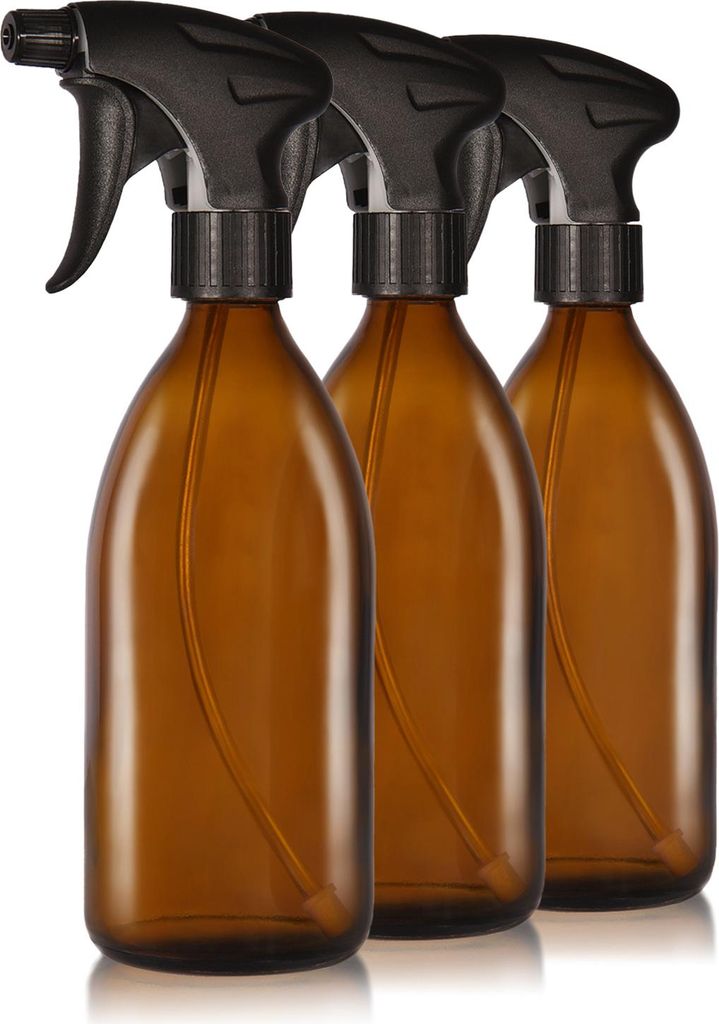 Oputec 3 x 500ml Sprühflaschen aus Glas zum Befüllen - Produktbild 