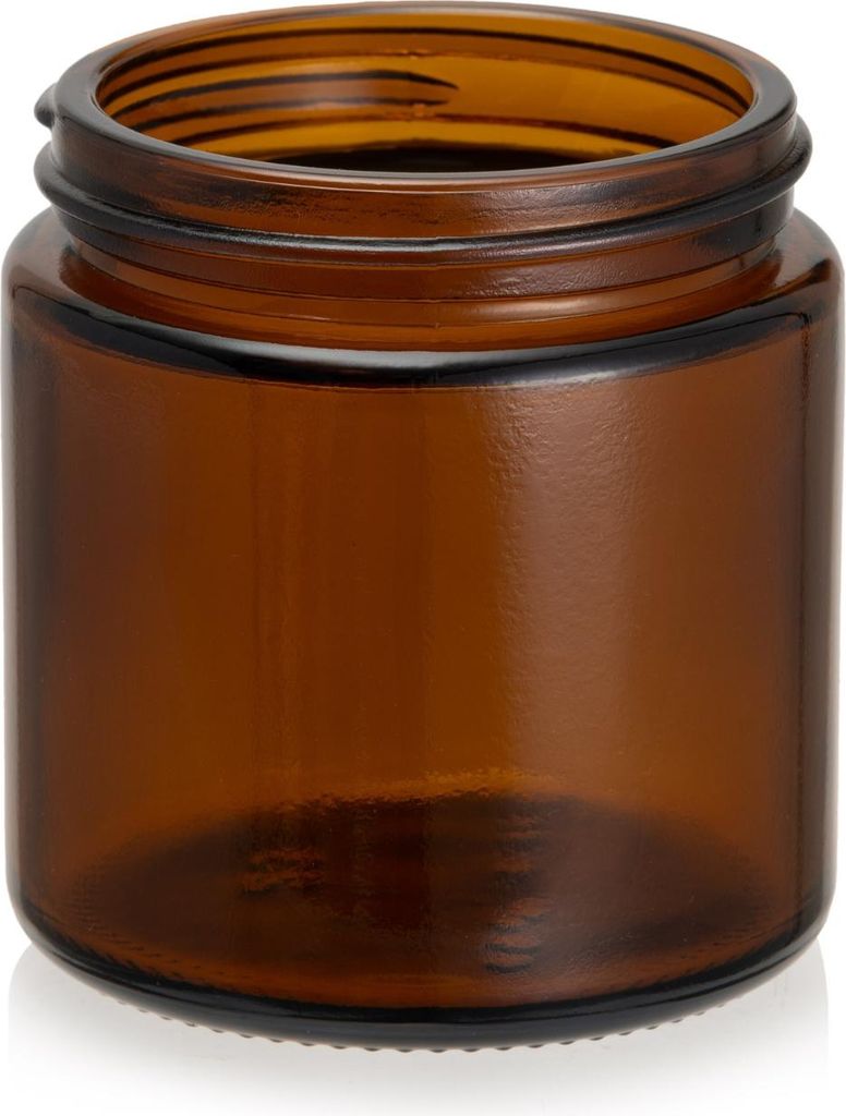Braunes Glasgefäß für Kerzen, 120 ml
