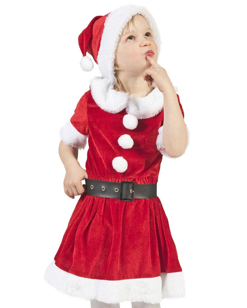 Niedliches Weihnachts-Kostüm Für Kinder Rot-Weiß Produktbild-Vorschau 4