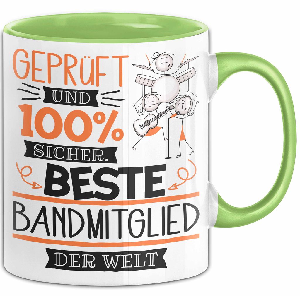 Beste Bandmitglied Der Welt Tasse Geschenk für Eine Bandmitglied Und Sicher Geschenkidee Geburtstag Weihnachten (Grün)