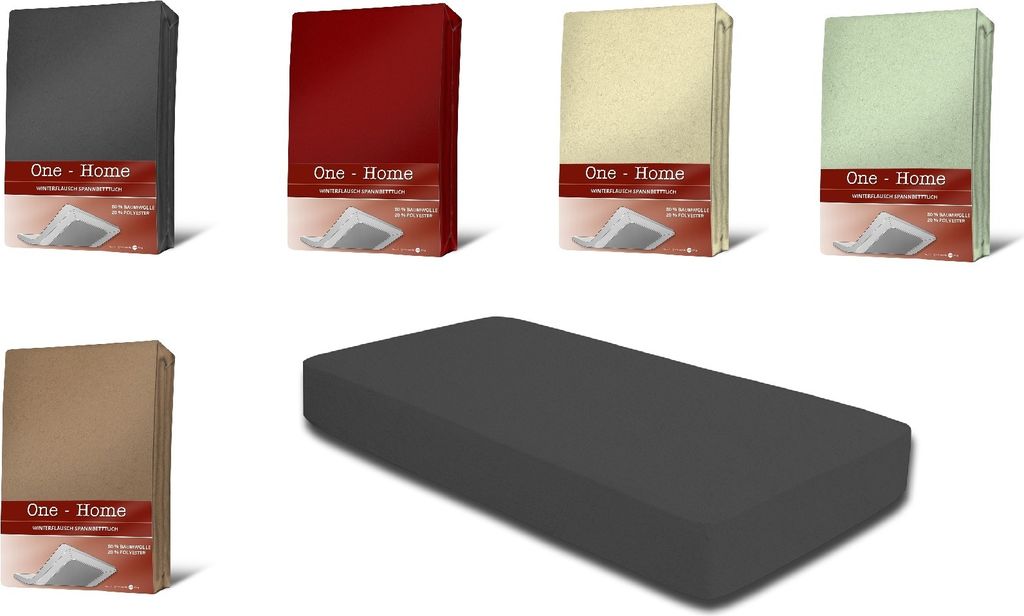 Winter Spannbettlaken Baumwolle Warme Fleece Kuschelig Bettlaken Spannbetttücher, Größe:90x200 cm - 100x200 cm, Farbe:anthrazit
