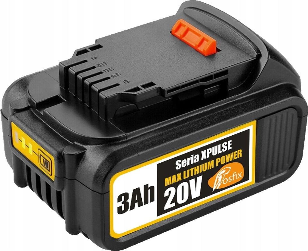Rosfix Max Lithium Power – Lithium-Ionen-Akku 3Ah 20V | LED-Ladeanzeige, Sicherheitsfunktionen | Ersatz für Dewalt 20V Werkzeuge | Akku & Ladege...