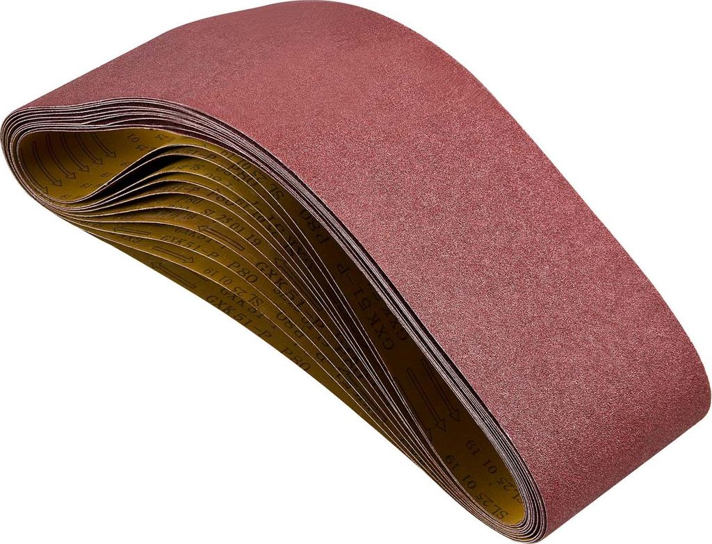 VEVOR Schleifbänder, 152 x 1219 mm Schleifpapier Bandschleifer 10 Stück 80er-Körnung, Gewebe-Schleifband aus Aluminiumoxid für Holzbearbeitung,...