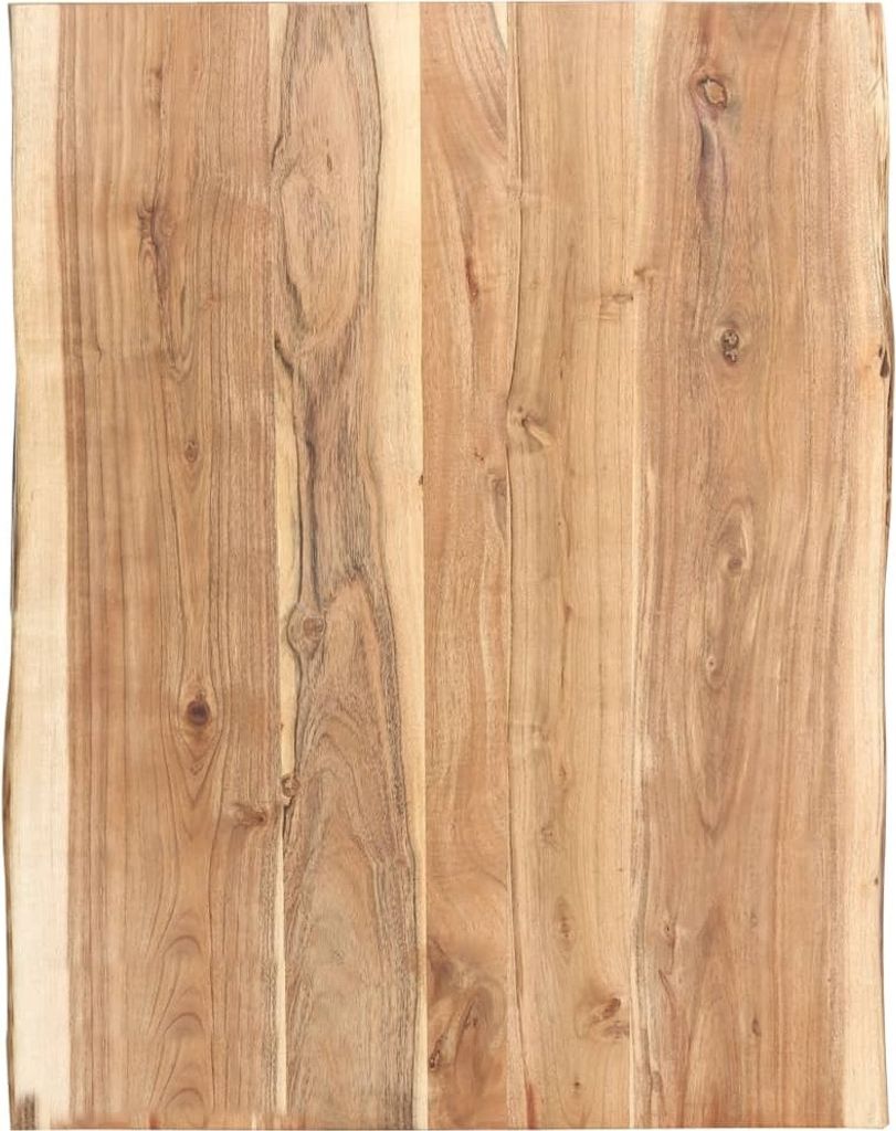 Tischplatte Massivholz Akazie 80x(50-60)x3,8 cm