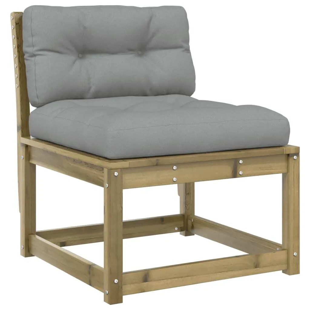 Divano Scandinavo da Giardino in Legno di Pino - Arredo Outdoor Elegante