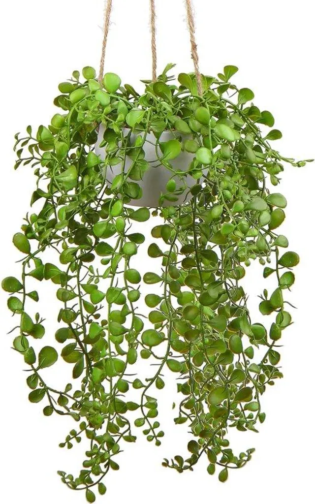 Plante suspendue artificielle pour étagère et salle de bain - 35 cm