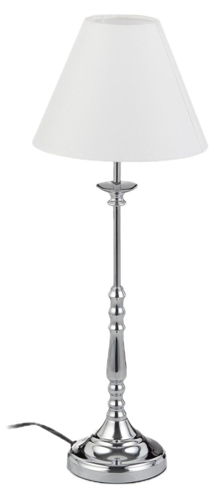 Stolní lampa Relaxdays Vintage, látkový stínidlo, zrcadlově Obrázek produktu 