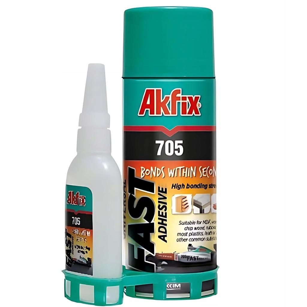 Klej Sekundowy AKFIX 705 Zestaw 125g Klej Cyjanoakrylowy + Zdjęcie produktu 