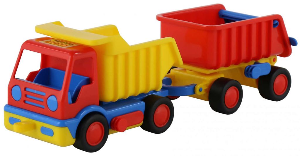 WADER Basics Muldenkipper Kipper Lastwagen LKW mit Kippanhänger