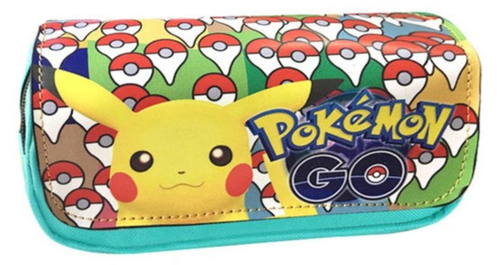 Pokemon Go Etui für die Schule Pikachu Federtasche Stifteetui