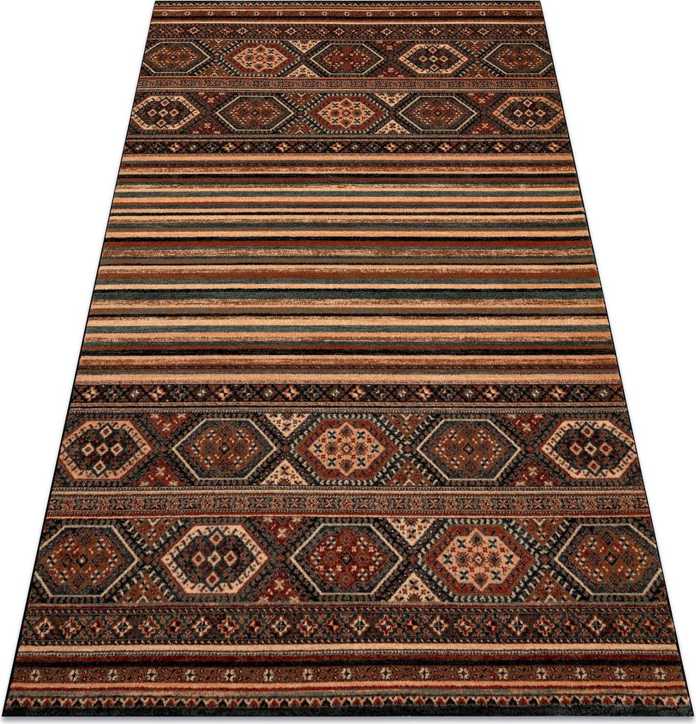 Wollteppich KASHQAI 4356 500 ethnisch terrakotta Mehrfarben 67x130 cm