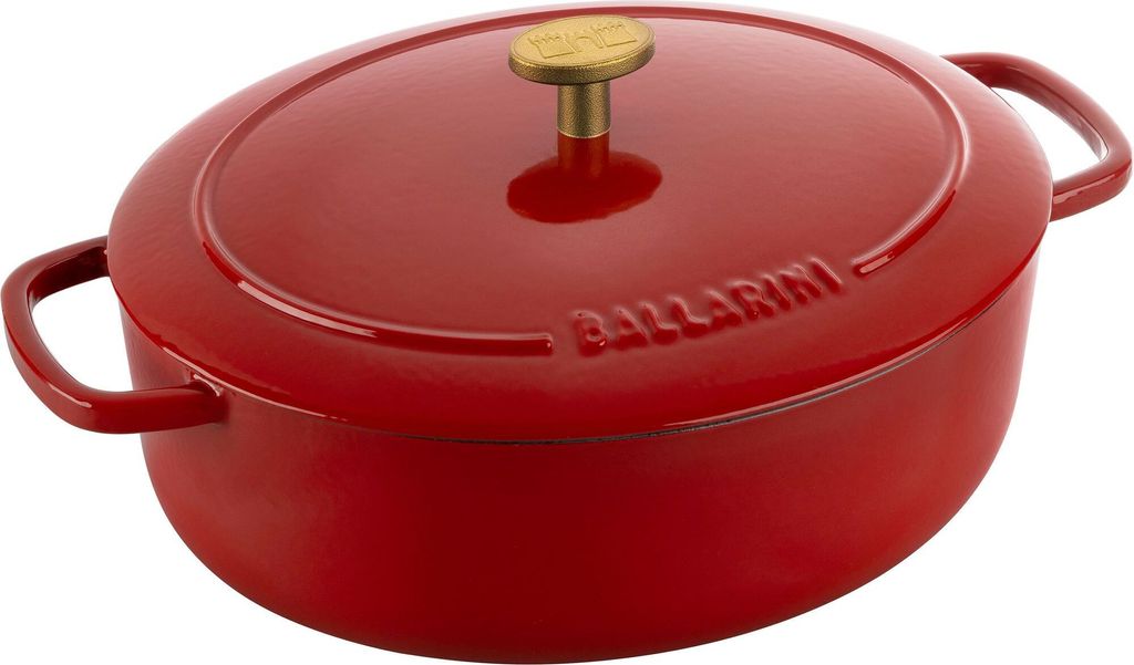 Ballarini Bellamonte Oval Cast Iron Casserole - Red  2.2 Produktbild 