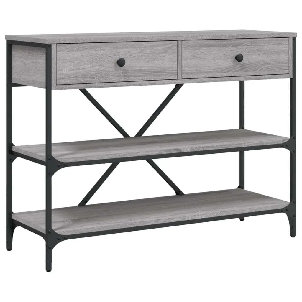 Tavolo Consolle Grigio Sonoma con Cassetti: Arredo Ingresso Online