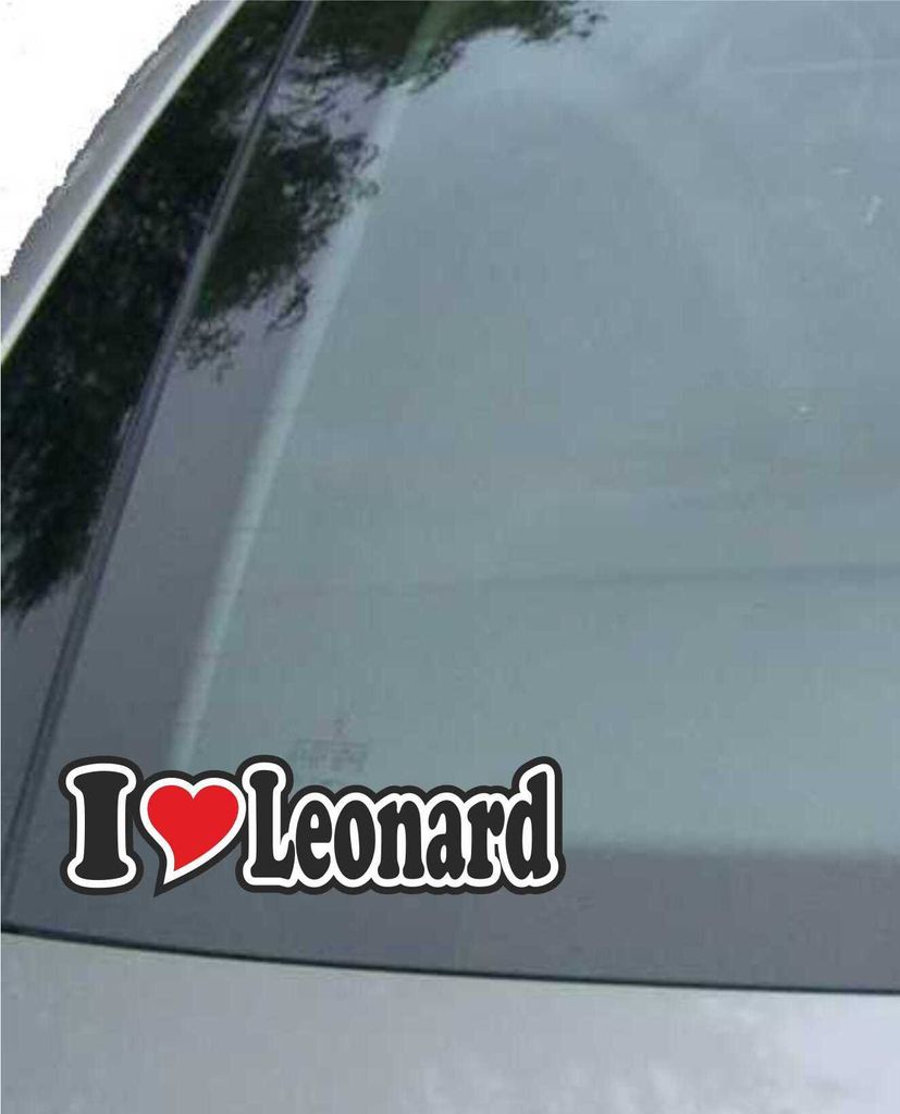 INDIGOS UG - Aufkleber / Autoaufkleber I Love Heart - Ich liebe mit Herz 15 cm - I LOVE Mats - Auto LKW Truck - Sticker mit Namen vom Mann Frau Kind