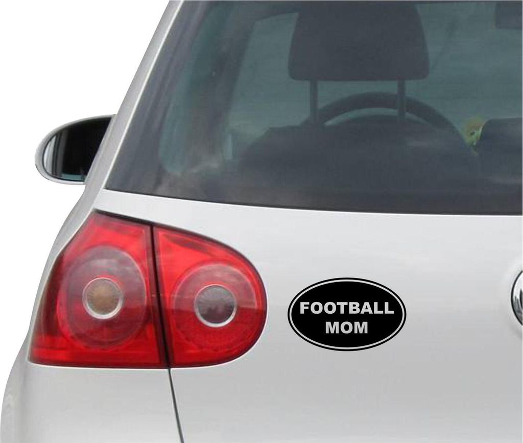 Aufkleber / Autoaufkleber - JDM - Die cut - FOOTBALL MOM - Auto Decal Sticker - schwarz - 139mm x86mm