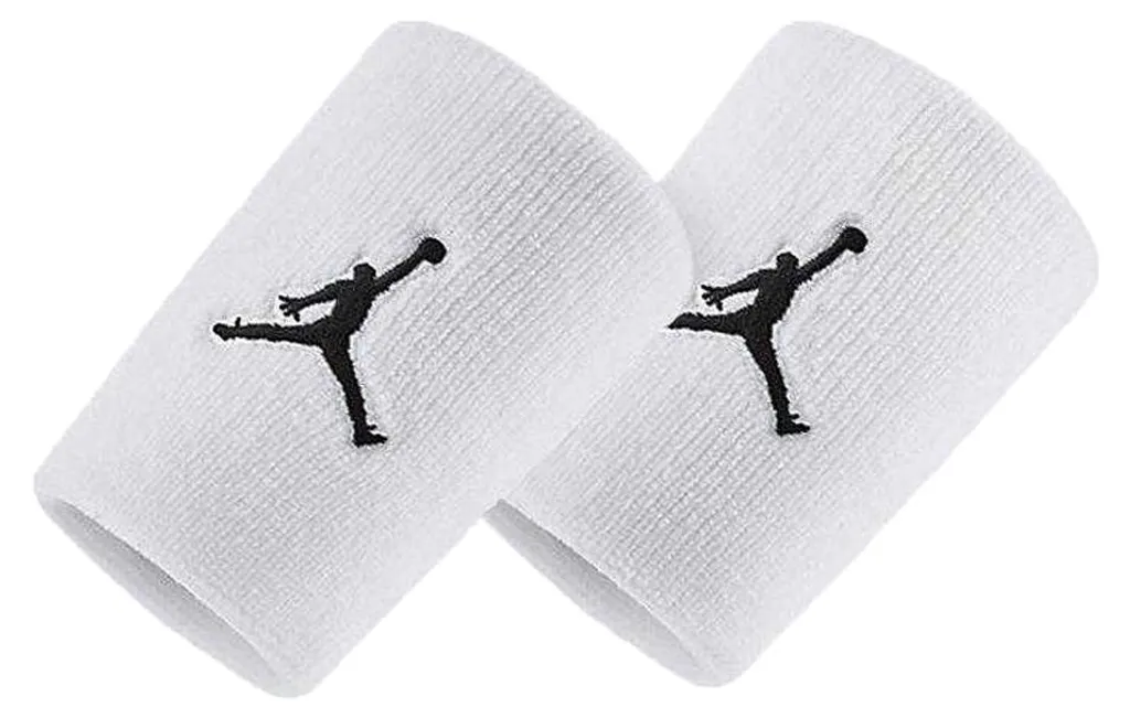 Bandeau Jordan Jumpman blanc lot de 2 PP228 en taille unique pour le sport