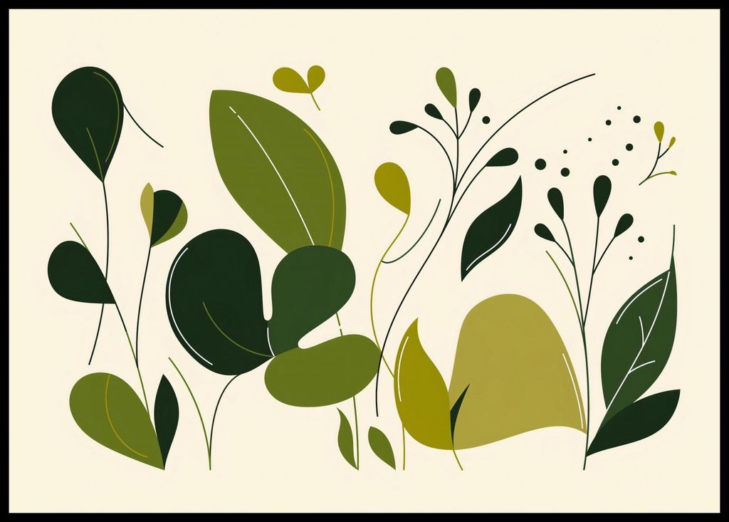 Plakat 84x59,5cm Frische der Blätter