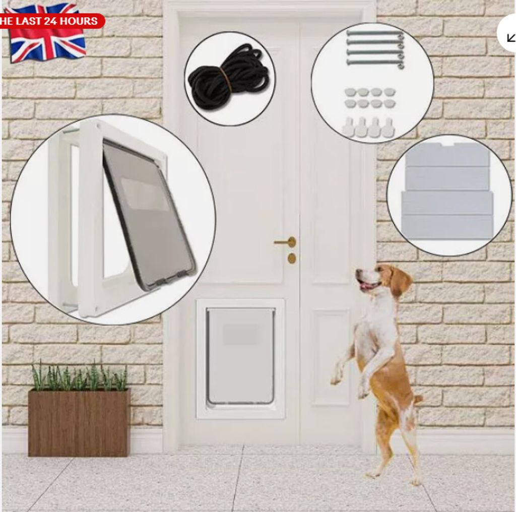 Große Hundeklappe, extra groß, 2-Wege-Haustiertür, Tor, Eingang, Katzenverriegelung, Klappen, Wand