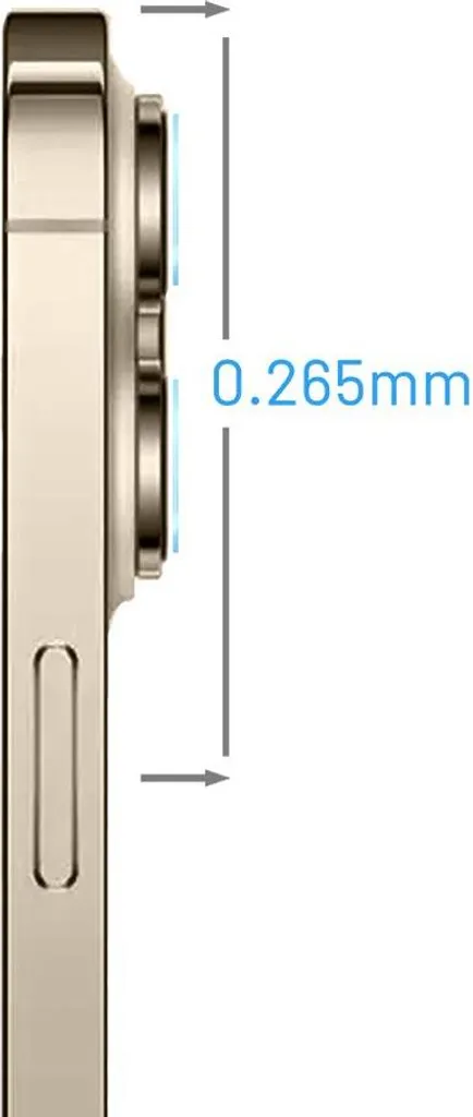 Protéger objectif iPhone 13 Pro - Cache-caméra hybride transparent slim - 3