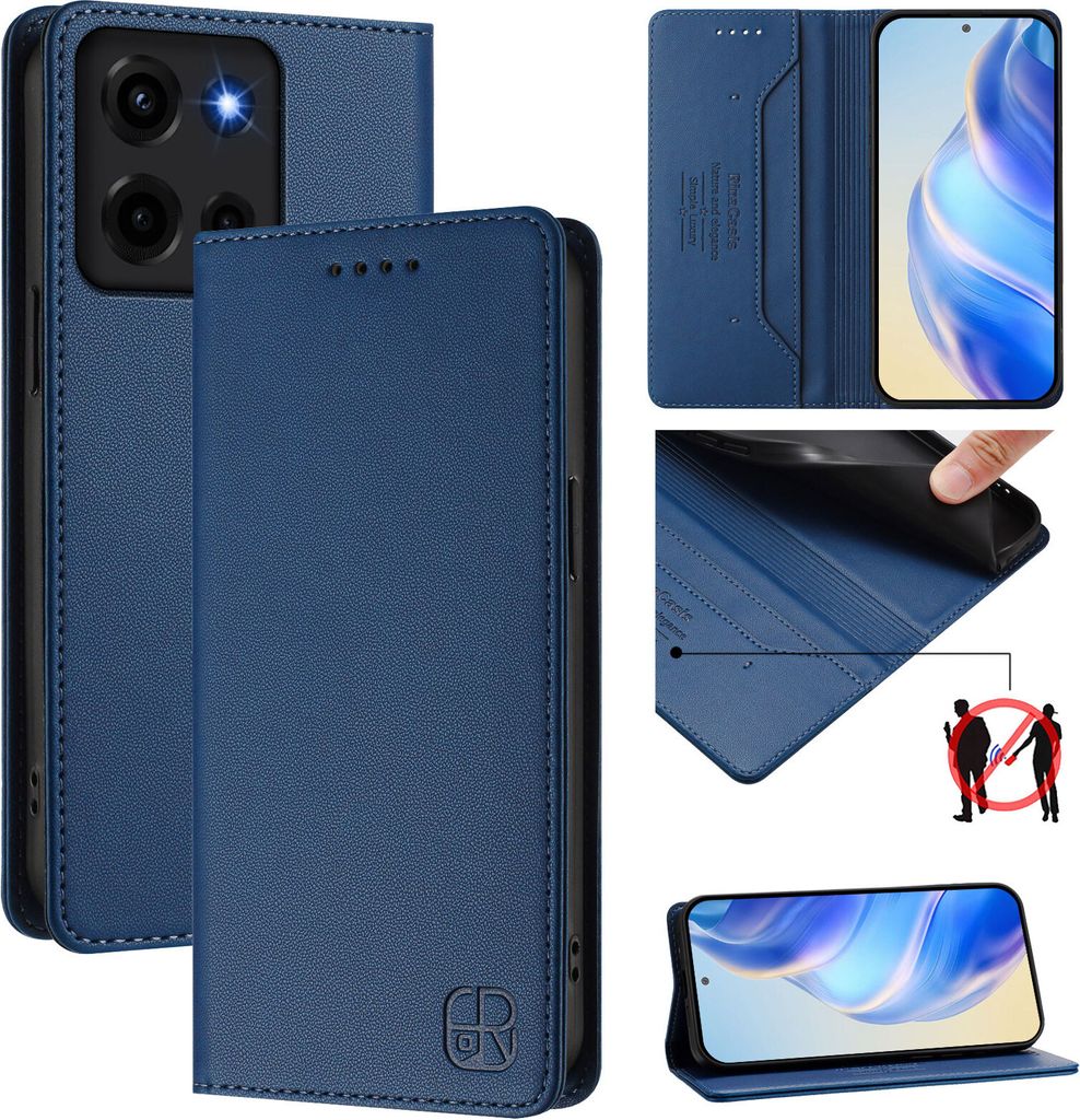 Lederhülle für Motorola Moto G 5G 2025 Hülle Flip Produktbild 