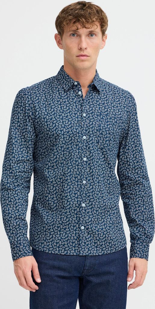 Blend Shirt 20717695 in DRESS BLUE color size medium