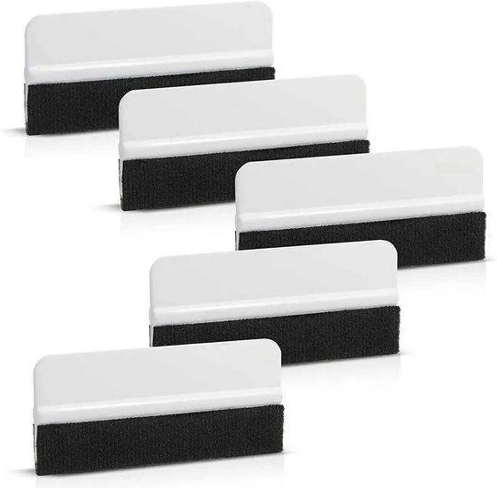 Spatule de Pose Vinyle - Lot de 5 Raclettes 10cm pour Covering Voiture