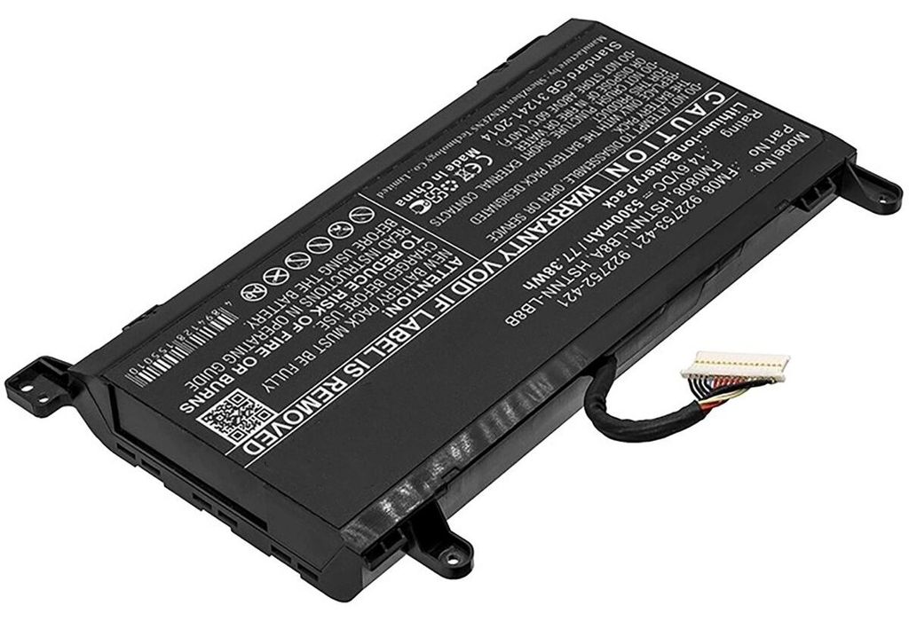 Akku für HP Omen 17-AN008NC Li-Ion 14,6 Volt 5300 mAh schwarz