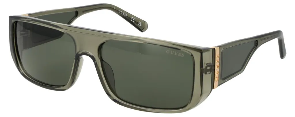 Lunettes de soleil Guess Gu00136 polarisées Gris Vert protection UV Homme