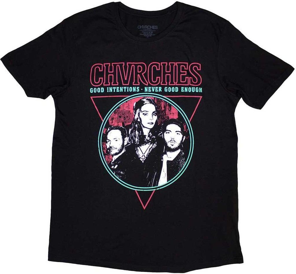 Chvrches - "Good Intentions" T-Shirt für Herren/Damen Uni RO12012 (M) (Schwarz)