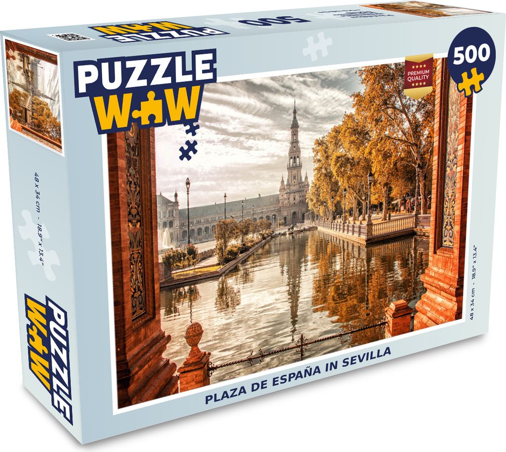 MuchoWow Puzzle 500 Teile Sevilla - Spanien - Architektur - 500 Teile - Kinder - Selberbauen - Puzzlespiele