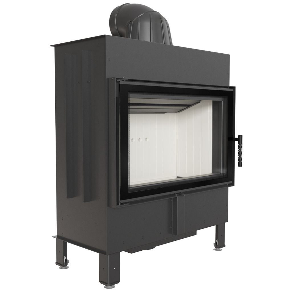 Kamineinsatz aus Stahl KRATKI LUCY 14 kW Ø 200