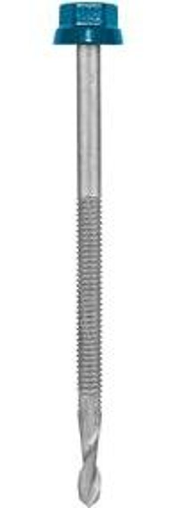 ETANCO Zacrospiral-Bohrschraube – Ø 6,3 x 90 mm – Sechskantkopf 12 – Beutel mit 100 Stück – Ral 7037 – 551910321
