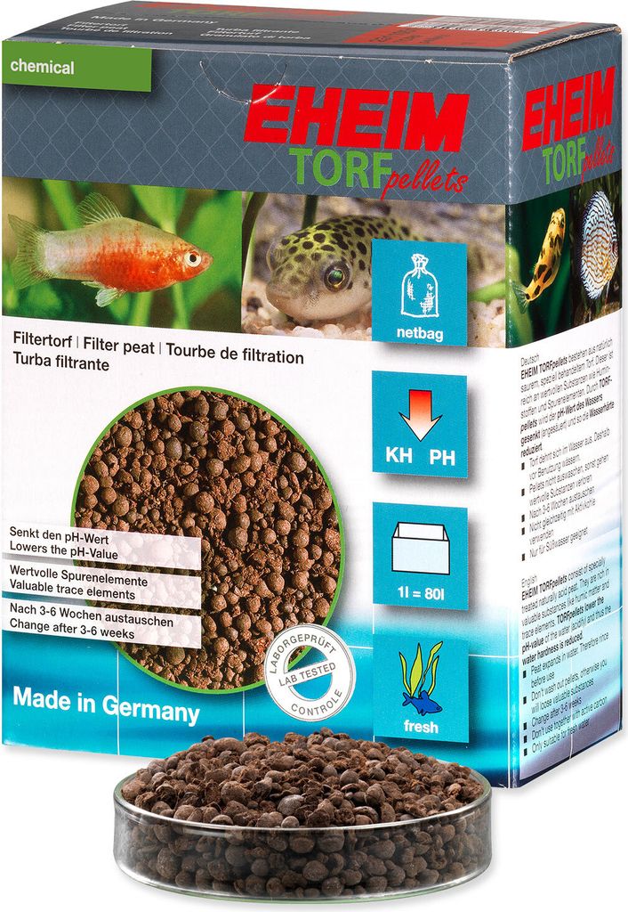 EHEIM Torba filtrante Chimicamente attiva Pellet di torba 1 Immagine del prodotto 