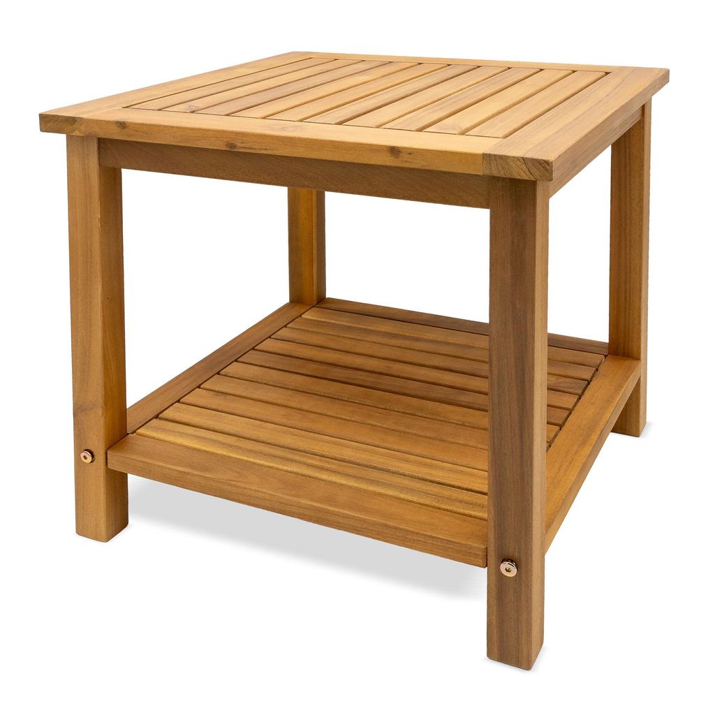 Beistelltisch IOWA - ca. 45x45x45 cm - Holz Akazie geölt Produktbild 