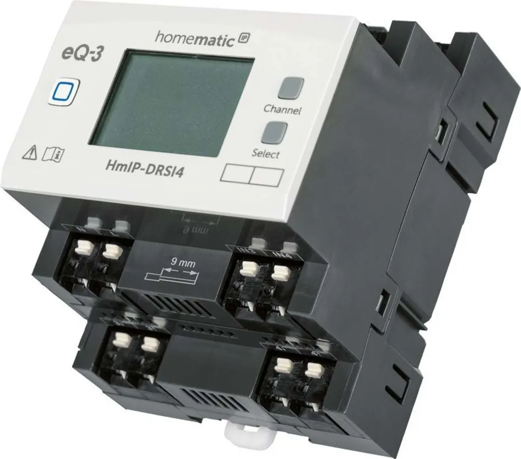 Module de commutation domotique 4 sorties Homematic IP pour tableau