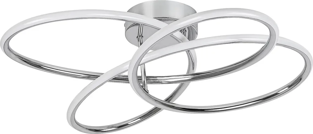 Plafonnier LED chrome 30W idéal pour éclairer un salon ou une chambre