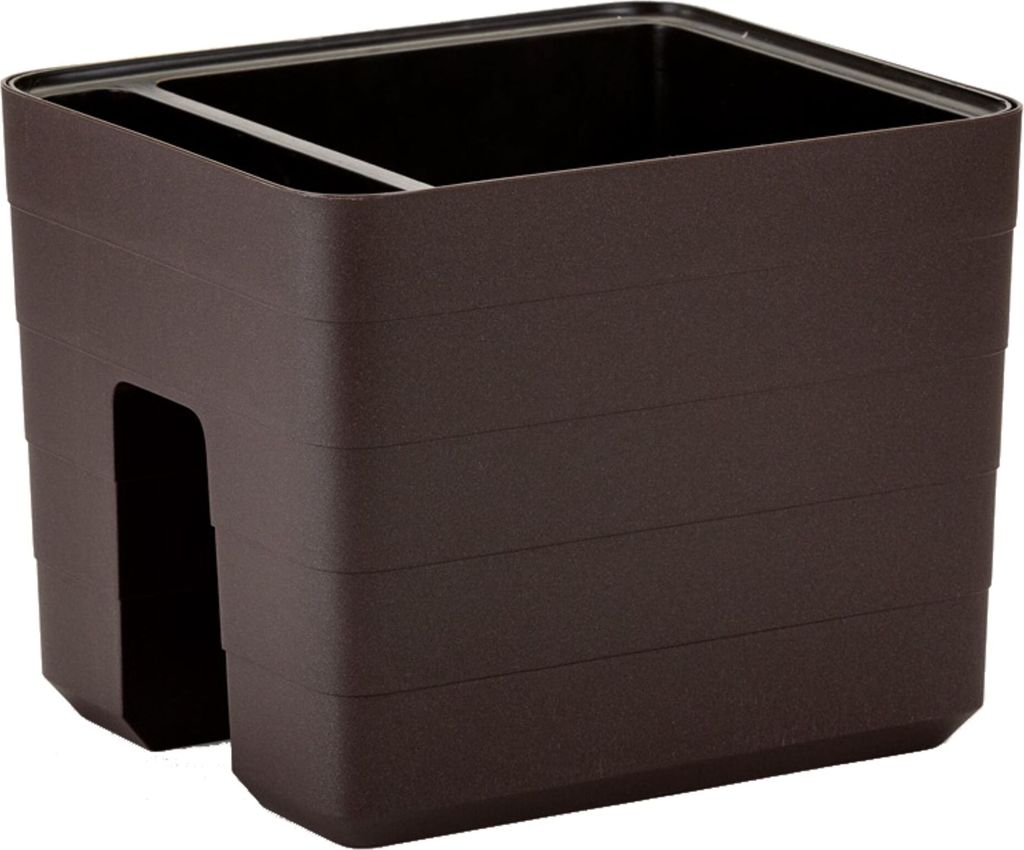 Plastia | Pflanzkübel Berberis - 5,5L - Braun - Produktbild 