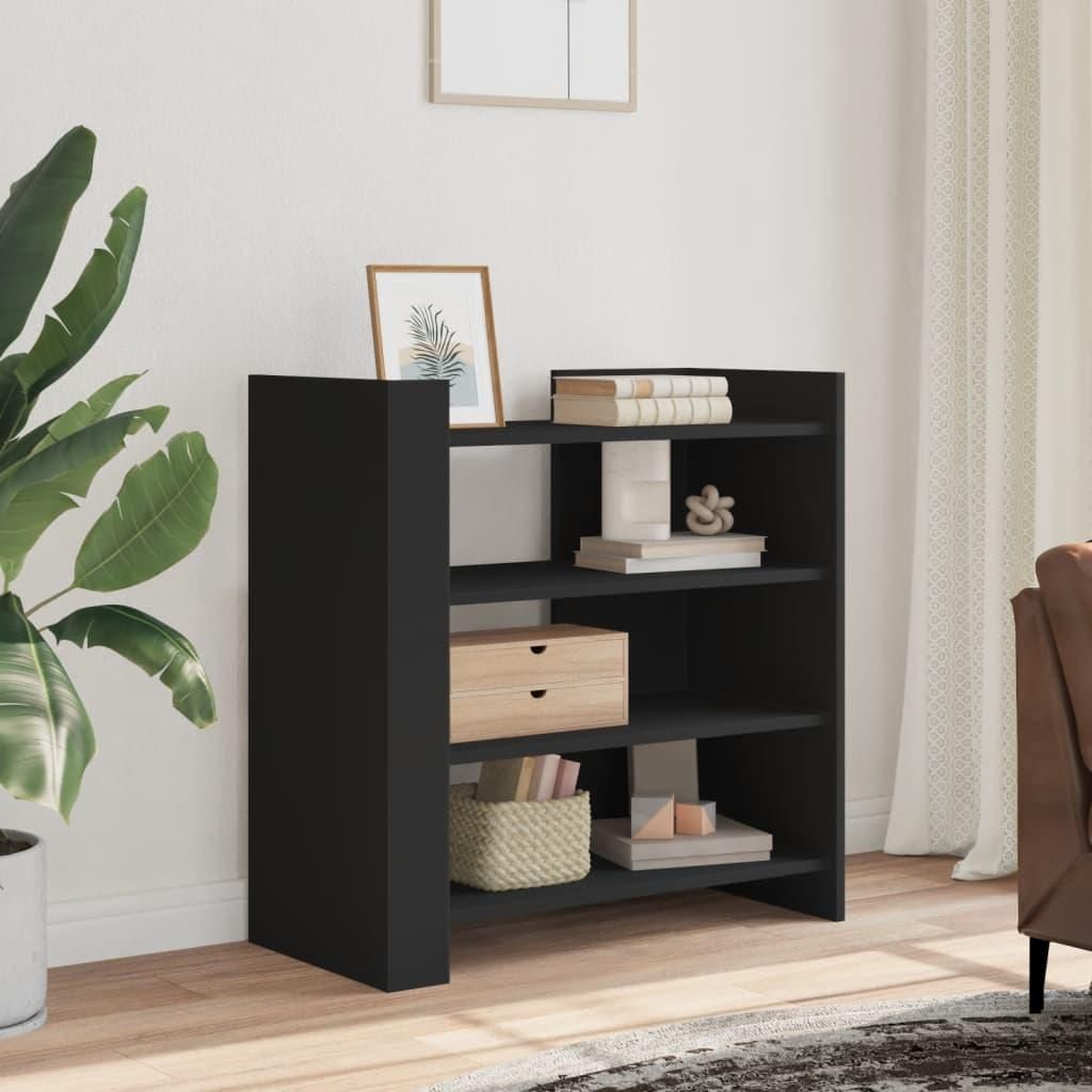 vidaXL Příborník černý 73,5x35x75 cm Materiál na bázi dřeva Obrázek produktu 