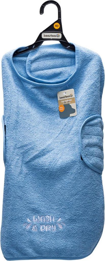 Beeztees Hundebademantel Aras blau, Größe: 40 cm Produktbild 
