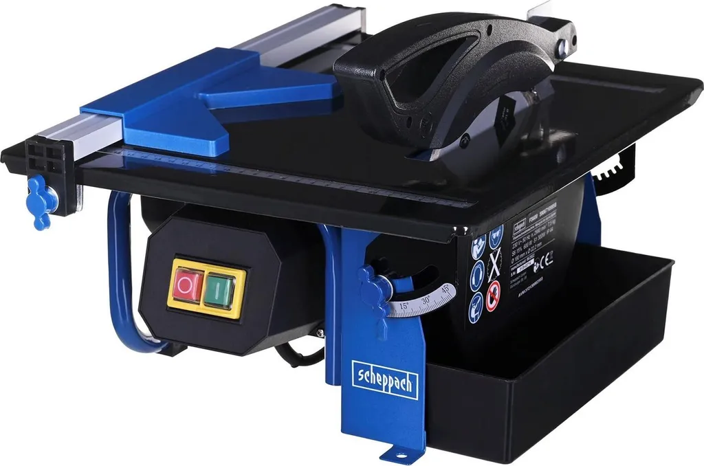 Scie à carrelage radiale FS600 Scheppach pour grandes dalles et faïence