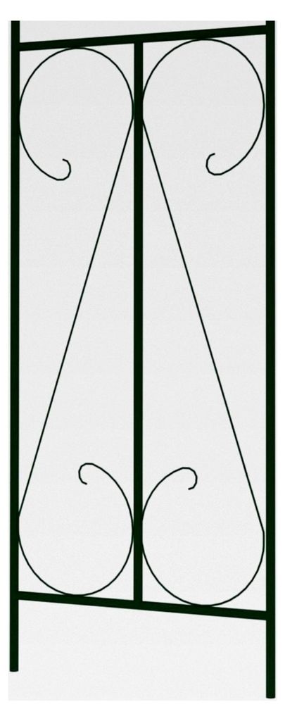 Rosenbogen Dunkelgrün 120x38x258 cm Eisen, Rankhilfe für Blauregen, Rankgitter, Torbogen Garten