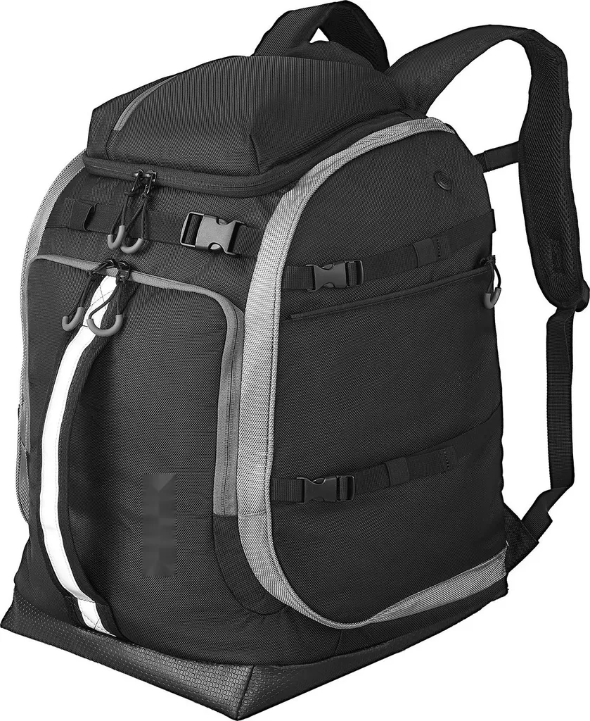 Zaino Porta Scarponi Sci 65L Oxford 1680D Impermeabile Nero Professionale